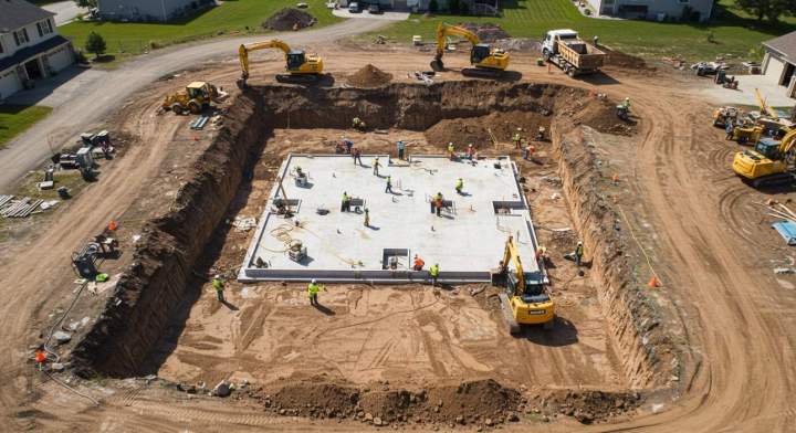 Excavation de fondation, Laval